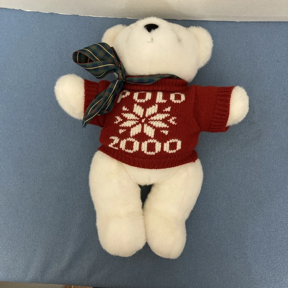 Ralph Lauren Polo 2000 Teddy Bear, The Bear‎ That Cares Plush w/Jointed Legs